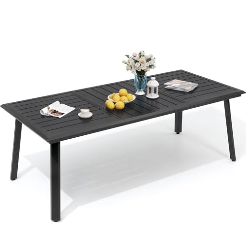 VredHom Aluminum Outdoor Dining Table for 6-8, 83