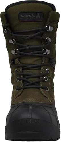 Kamik Men's Nation Plus Snow Boot, Olive, 8.5 W US2