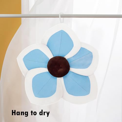 Image of Baby Bath - Flower Baby Bath Pad Infant Bathtub Mat for Bathtub Tub Sink(Blue White)