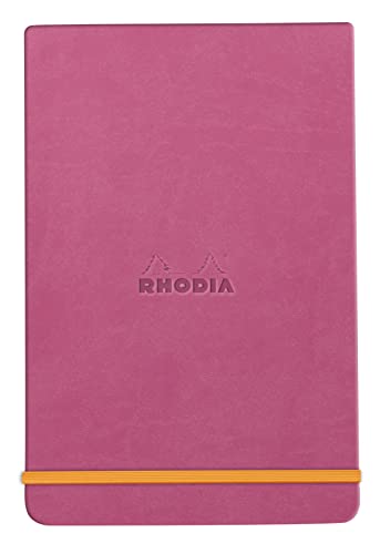 RHODIA 194364C, Fuchsia Webnotepad Rigid Notebook, A6, Lined, 192 Detachable Pages, Ivory Clairefontaine Paper 90 g/m