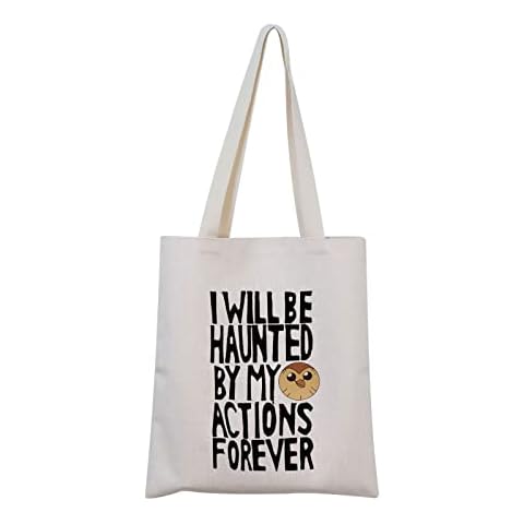 MNIGIU The Owl House Inspired Hooty Tote Bag I Will Be Haunted By My Actions Forever The Owl House Hooty Fan Gift, Actions Tote Cover