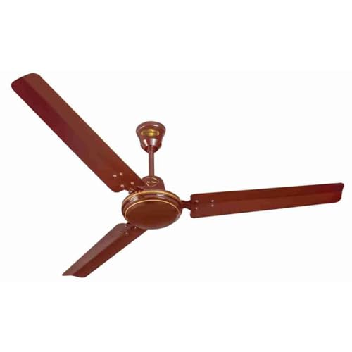 Image of Khaitan ECR - 1200mm Hi-Speed Ceiling Fan | Star Rated Energy Saving | Pure Copper Motor | Ultra-Durable & Reliable | Silent Performance | Low Power Consumption | 2-Year Warranty | Brown, (Pack of 1)