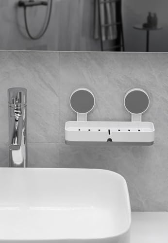 Image of Plastic Non-Drill Magic Sticker Self Adhesive Soap Holder for Bathroom /Soap Case /Soap Dish /Soap Box /Soap Stand (1 PCS Double Soap Box)