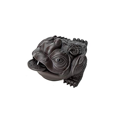 Crapaud d'argent Feng Shui ornement porte-bonheur aux détails ciselés