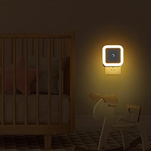AUSAYE 6 Pack LED Night Lights Plug-in Night Light Lamp with Smart Light Sensor, 0.5W Nightlight for Kids Adults Gifts Warm White