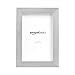 AmazonBasics Photo Picture Frame - 4" x 6", Nickel, 5-Pack