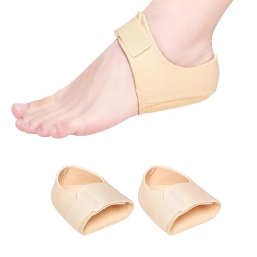VYNZOR 1 paio Cuscinetti per la fascite plantare Talloniera in silicone e plantari per tallonite, spina calcaneare, tallone screpolato e dolore – Con imbottitura in gel morbido per sollievo dal