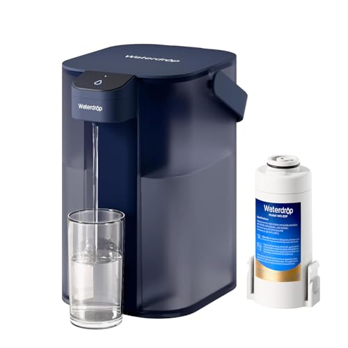 Waterdrop Electric Water Filter Pitcher, Rechargeable Water Dispenser, Instant 200-Gallon