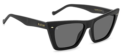 Blue Bay - Nilsonnia - Gafas De Sol Mujer - Lentes Polarizadas : 100 Protección Rayos Uv - Negro