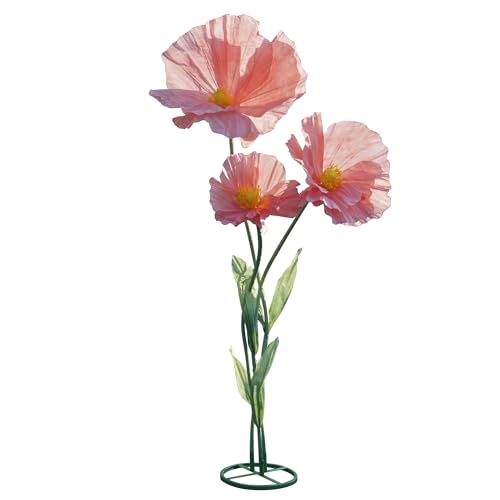 HDOOMN Pink Artificial Flowers 3 Pack