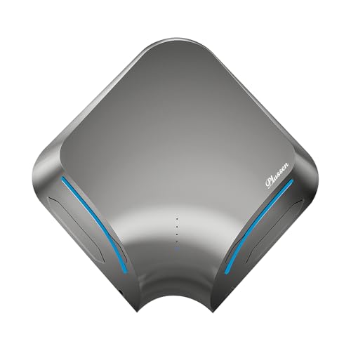 Dual-Sided Commercial Hand Dryer with HEPA Filter, 1100W High-Speed Electric Air Dryer for Bathroom, Smart Sensor Activation, Low Noise Anti-Theft Design for Public Restrooms, 110V Plug in Version