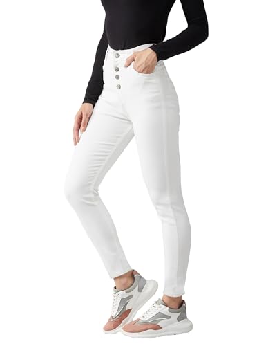 Image of Dolce Crudo Distressed High Rise Skinny Jeans for Women