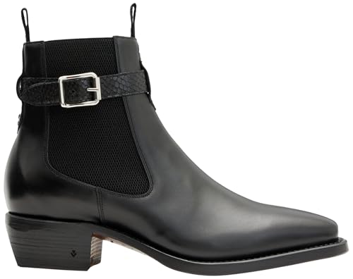 Image of John Varvatos Men's Walker Buckle Chelsea Boot Mid Calf