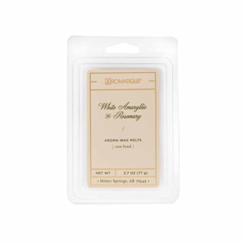 Aromatique Aroma Wax Melts Tray, White Amaryllis & Rosemary, 2.7 Ounce