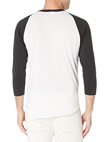 Augusta Sportswear Camisa de beisebol masculina, média, branca/preta