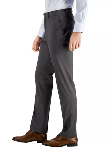 Kenneth Cole Reaction Mens Techni-Cole Slim-Fit Dress Pants 38W x 32L Silver3