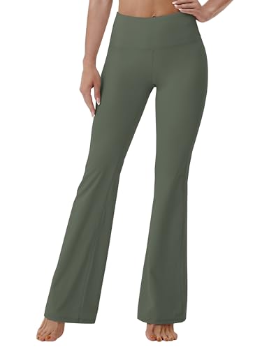 Image of BUBBLELIME 29 inch /31 inch /33 inch /35 inch /37 inch 3 Styles Women's High Waist Bootcut Yoga Pants Basic /Side Pockets Tummy Control Workout Flared