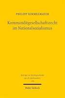 Kommanditgesellschaftsrecht Im Nationalsozialismus 3161643305 Book Cover