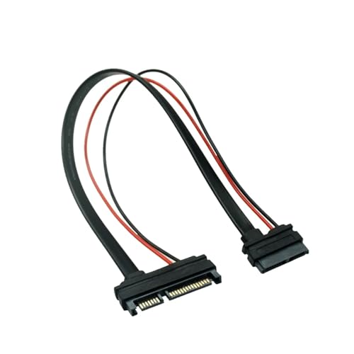 Cable Adaptador SATA ATA 22Pin 7+15 a Slimline SATA 13Pin 7+6 30cm miniatura 4