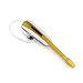 Tek Styz Headset Compatible with BLU Studio Selfie 2 in Ear Wireless Bluetooth Noise Canceling Earpiece (White/Gold)