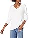 Produktbild Daily Ritual Fine Gauge Stretch V-Neck Sweater pullover-sweaters, Cloud Grey, US S (EU S - M)