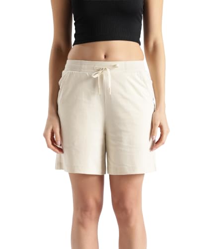 Image of Jockey AW23 Women Super Combed Cotton Rich Regular Fit Shorts with Side Pockets