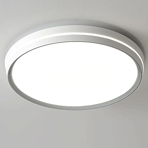 DOBQHWY Lámpara Techo Panel Creativo Moderno Iluminación Techo Herrería Que Ahorra Energía Accesorio Techo Instalación Integrada Panel Luz Ultradelgado Forma Disco para Dormitorio Lavandería Pasillo