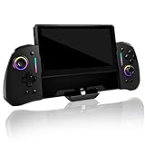 Wired Switch Controllers for Nintendo Switch/OLED Controller，Switch Pro Controller One-Piece Joypad，Switch Controller Joypad for Handheld Mode with Back Map Button/Turbo/Motion Control (Black）