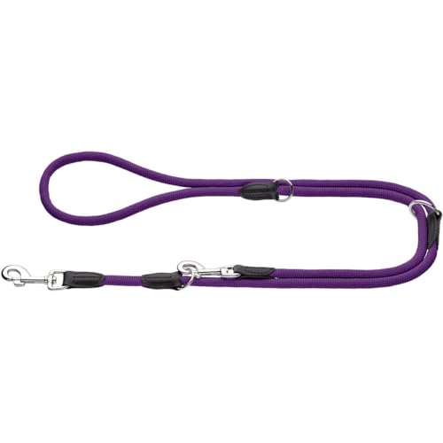 HUNTER Guinzaglio da Passeggio Regolabile Freestyle, 10/200viola, Corda