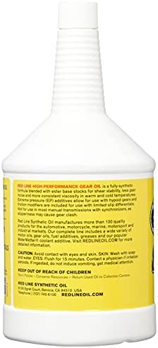 Amazon Com Red Line Synthetic Gear Oil 1 Quart Bottle Automotive