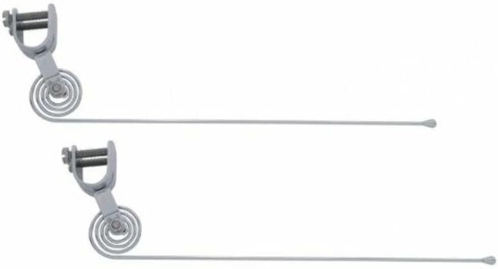 United Pacific Pair New Clamp On Vintage Style Chrome Curb Feelers/Whiskers For Classic Car, Truck, Street Rod,