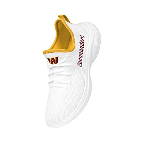 Image of FOCO NFL Womens NFL Team Logo White Athletic Shoes Sneakers