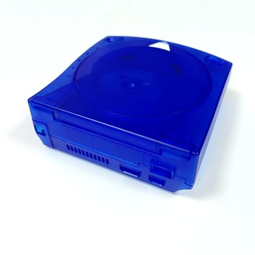 Image of Hzxkqmil Replacement Shell for SEGA Dreamcast DC Retro Video Game Console, Translucent Plastic Housing Case Accessories for Dreamcast DC, Transparent Blue