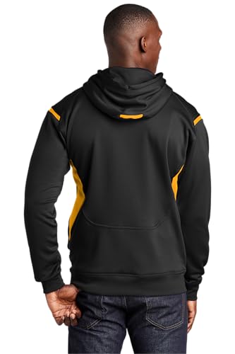 SPORT-TEK Men's Tall Tech Fleece Colorblock Hooded Sweatshirt3