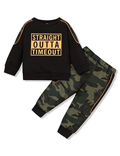 Image of TUEMOS Toddler Boy Clothes Sweatsuits Fall Winters Boy Outfits