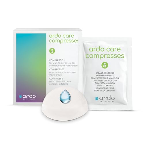Ardo Care Brustwarzen-Kompressen mit Hydrogel 12 Stück, Kompressen für wunde Brustwarzen, kühlen beruhigen pflegen, gegen wunde & schmerzende Nippel, Brust Pads Kühlpads Brustkompressen Stillen