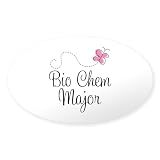 CafePress Cute Bio Chem Major Oval Bumper Sticker Car Decal