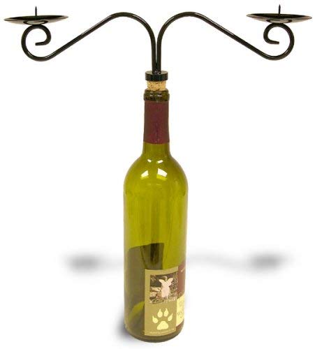 National Artcraft® Wine Bottle Candelabra Candle Holder fits Standard Wine Bottles (Pkg/1)