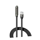 HEIBTENY Cable de carga rápida de 240 W con soporte lateral integrado para teléfono, cable TPE de aleación de zinc de 1,5 m compatible con teléfonos inteligentes y tabletas para oficina en casa (65 W
