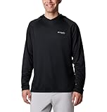 Columbia Men's PFG Solar Stream Hoodie, Black, Large