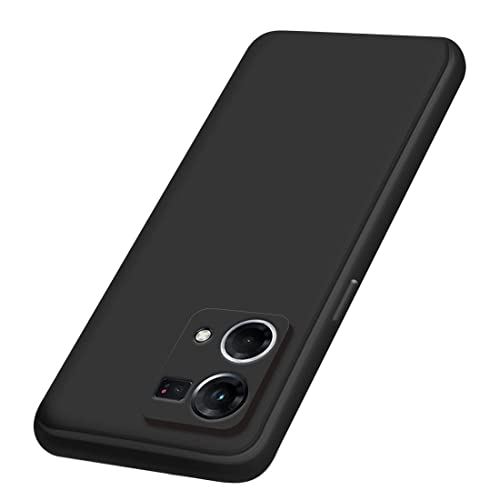 Image of for [ Oppo F21 Pro 4G ] Liquid Silicone Back Case Cover Flexible |Inner Lining| with Camera Protection Back Cover for [ Oppo F21 Pro 4G ] - Black