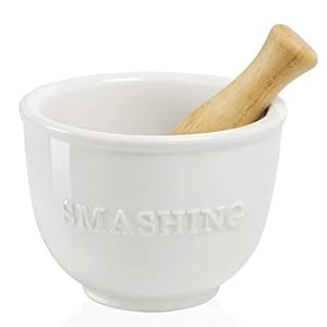 Buyajuju SMASHING 1 Ceramic Mortar and Pestle Set
