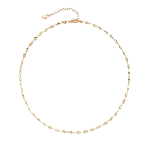 S.J JEWELRY Women Simple Delicate Full Moon 14K Gold Plated/Rose ...