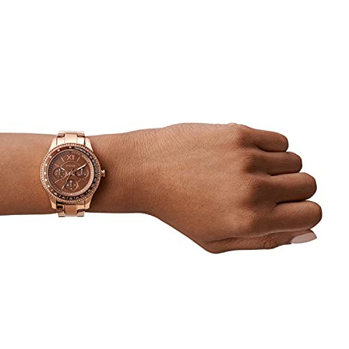 Fossil Women's Stella Sport Quartz Stainless Steel Multifunction Watch, Color: Rose Gold (Model: Es5109) #TOP3