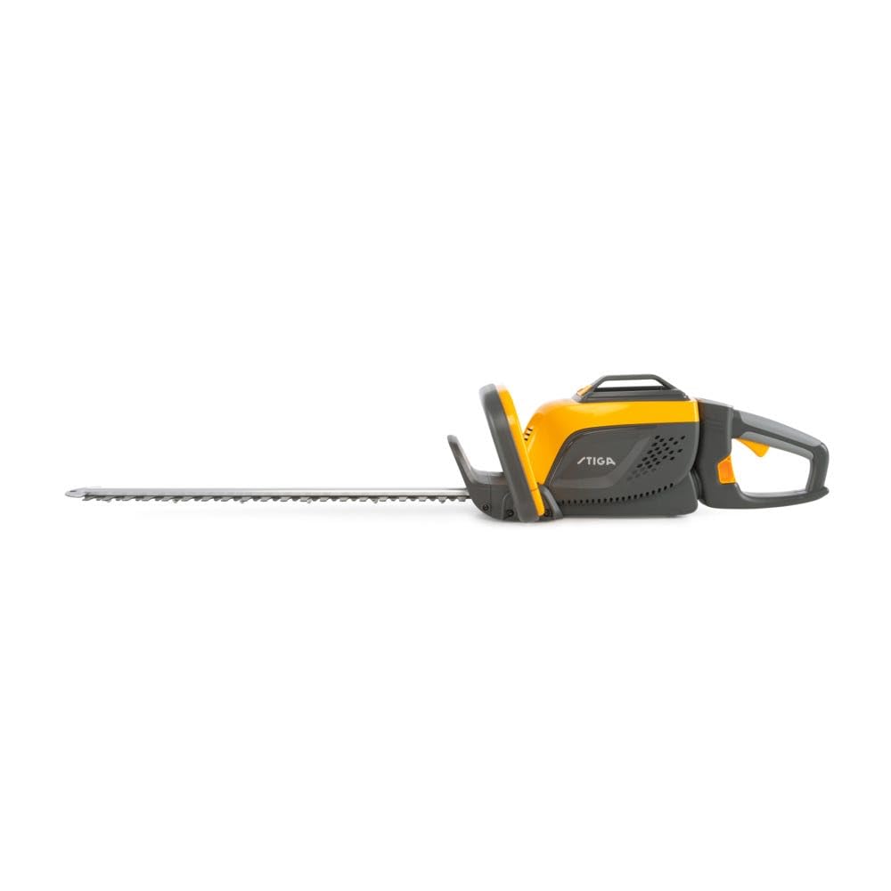 STIGA Akku-Heckenschere SHT 500 AE, 58cm Doppelklinge, 27mm Zahnabstand, 420W mit Bürsten, Akku und Ladegerät NICHT enthalten