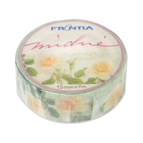 Image of Frontia Masking Tape, Michie Contessa, Japanese Decorative Tape for DIY Diary Crafts Journaling Scrapbook (3 Packs, Bulk Pack)