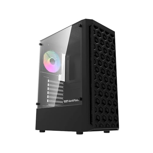 Gabinete Gamer Aigo DarkFlash DK300, Mid-Tower, Lateral de Vidro, Com 4 Fans, Preto, DK300-BK