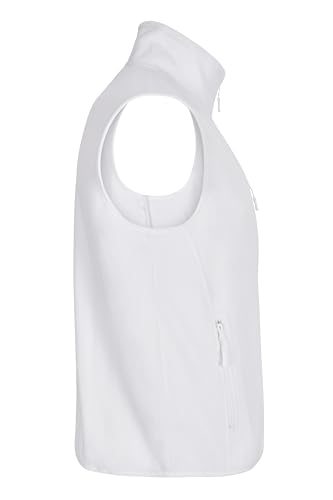 VELILLA Unisex Fleece Weste, weiß, XL