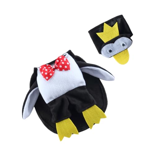 Disfraz de pingüino para perro S capa con gorro