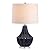 JONATHAN Y JYL8018A Tate 24.5" Ceramic LED Table Lamp Contemporary Transitional Bedside Desk Nightstand Lamp for Bedroom Living Room Office College Bookcase LED Bulb Included, Navy